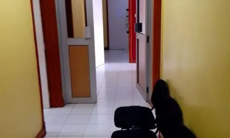 Hallway inside the law firm's offices